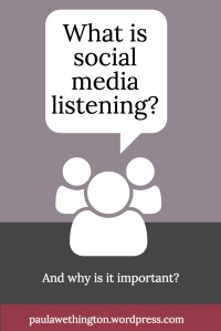What is social media listening?